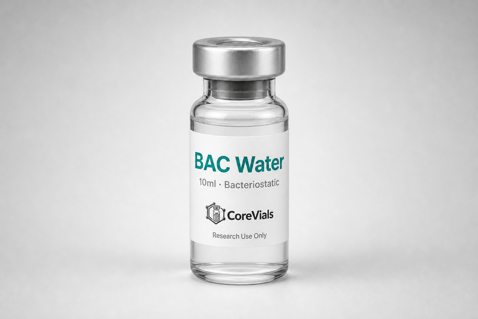 Bacteriostatic Water 10ml research vial